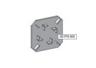 Alusign Outdoor čep za oglat steber PVC