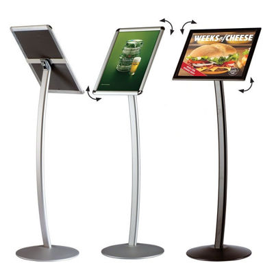Slika M&T Display menijsko stojalo "Curved"