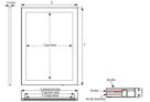 MT Displays klip-klap okvirji LED - LEDbox Magneco