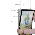 MT Displays klip-klap okvirji LED - LEDbox Magneco